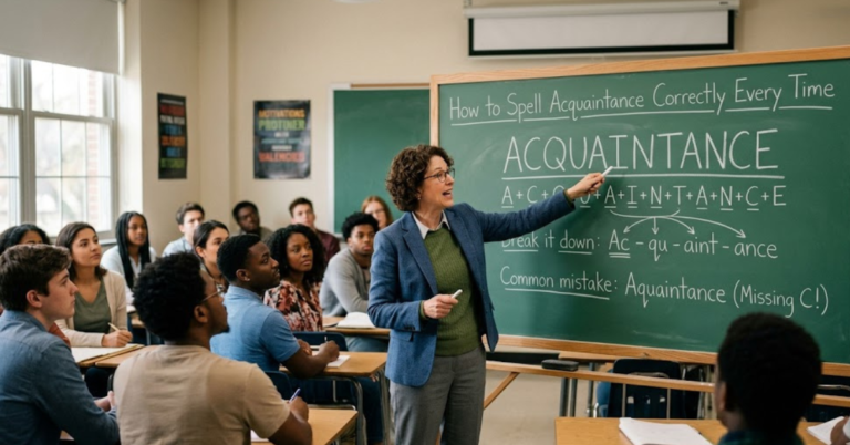 How to Spell Acquaintance Correctly Every Time