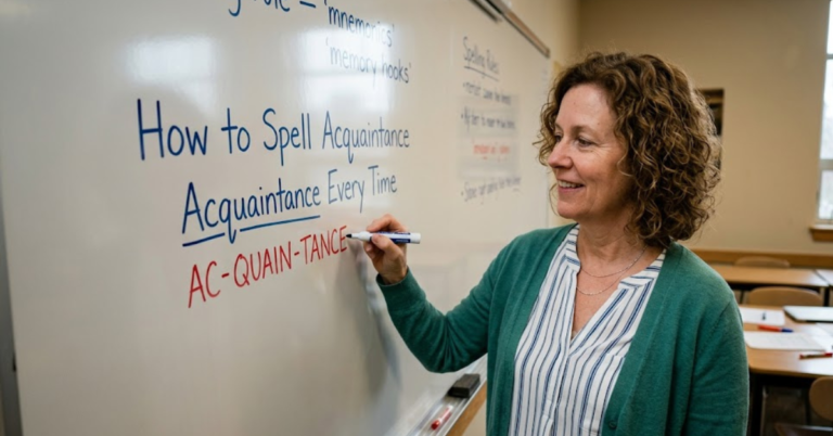 How to Spell Acquaintance Correctly Every Time