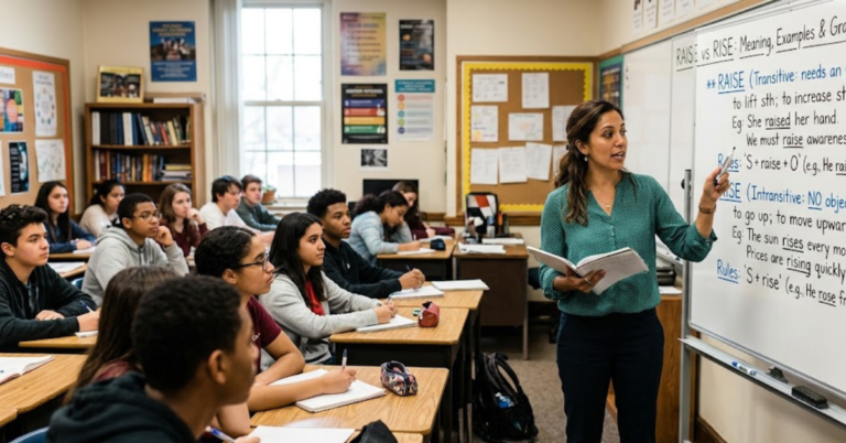Raise vs Rise Meaning, Examples, and Grammar Rules