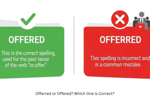 Offerred or Offered? Which One Is Correct?